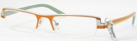 OU61.191.03 Orange /Silver /Gold UNIQUE RARE EYEGLASSES GLASSES 50-18-135mm - $39.60