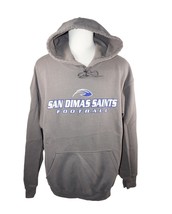 San Dimas Saints California High School Football - Hoodie Grey Sweatshirt Large - £11.79 GBP