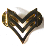 Vintage US Army Sergeant&#39;s collar pins Gold - $9.89
