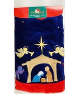 Kurt Adler Velvet Nativity Christmas Decor Tree Skirt, 52-Inch - $41.04