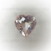 Natural Rose Quartz Heart Briolette Cut Pale Pink Color FL Clarity 18 Carats 19X - £76.86 GBP
