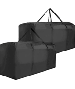 2 Large Heavy Duty Storage Bags with Handles Black 27 x 19  Waterproof D... - $507.18 MXN