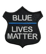 Blue Lives Matter Embroidered Sew/Iron-on Patch 2.6&quot; X 2.8&quot; Police Support - $122.46 MXN