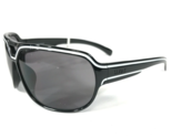 Uvex Sonnenbrille 404319718673 Schwarz Weiß Wrap Rahmen Mit Grau Gläser - $46.39