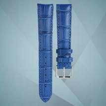 18/20/22 mm Blue Genuine Leather Watch Strap - 18mm 20mm 22mm Lug Watch Band - £4.84 GBP