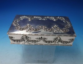 Cupid by Howard Sterling Silver Cigar Box Cupids Swags of Flowers #1369B (#5589) - £2,217.55 GBP