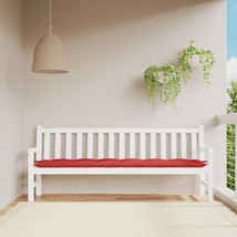 Garden Bench Cushion Red 78.7&quot;x19.7&quot;x2.8&quot; Oxford Fabric - $1,843.65 MXN
