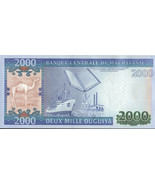 Mauritania P22, 2,000 Ouguiya, camel, ship, book, UNC, 2011 see UV &amp; w/m... - $7.99