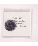 1989-1990 Brazil Stainless Steel 50 Centavos Uncirculated Metal Coin Currency