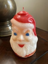 Vintage Gurley Santa Head Candle Christmas Candle  6&quot;  Unburnt - $24.74