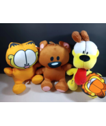 Garfield and Friend Set of 3 Friends Stuffed Animal Soft Doll Toy 7&quot; Plu... - $55.54 CAD