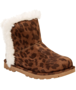 Calistoga ~ Tan/Leopard ~ Vegan Suede ~ Faux Fur ~ Mid Calf ~ Youth Size... - $483.92 MXN