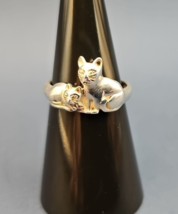 Sterling Silver 925 Cat Ring Size 6.5 3.1g - $298.72 MXN