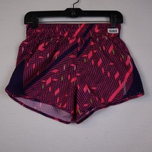REEBOK Shorts Women&#39;s Small pink geometric Gym Running Yoga liner - £18.16 GBP