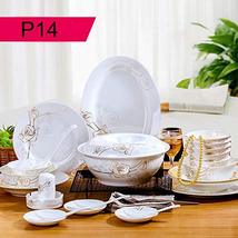 High-class Handmade Artwork 56pcs Dinnerware Sets Bowls Plates Spoons Di... - £355.46 GBP