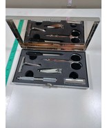 small travel kit scissors razor, nail clipers, nail file in silver color... - £11.68 GBP
