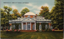 Monticello Home of Thomas Jefferson VA Postcard PC533 - £3.97 GBP