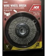 NEW “FREE SHIPPING” Ace 5” Fine Wire Wheel Brush 5/8” - 1/2&quot; Arbor 2099687 - $7.83