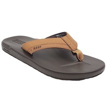 Reef Men Slip On Flip Flop Thong Sandals Contoured Cushion Size US 7 Brown - £48.50 GBP