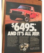 1987 JEEP COMANCHE SPORTRUCK—VINTAGE MAGAZINE ADVERTISEMENT—ORIGINAL PRI... - $9.05