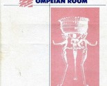 Pompeian Room Menu Hotel Westward Ho 1949 Central Avenue Phoenix Arizona - £139.68 GBP