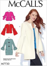 McCall&#39;s Sewing Pattern 7730 Misses Jackets Size 6-14 - £7.11 GBP