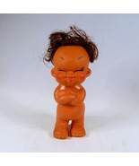 Vintage Iwai Moody Cutie Rubber Doll 5&quot; Tongue Sticking Out Nude - £23.23 GBP