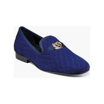 Stacy Adams Valet Slip On Bit Loafer Men's Shoes Blue Blue 25166-400 image 14