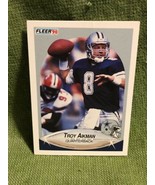 Troy Aikman Fleer 1990 Card Rookie MINT #384 - £6.20 GBP