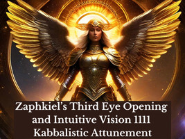 Zaphkiel&#39;s Third Eye Opening and Intuitive Vision 1111 Kabbalistic Attunement - £21.16 GBP