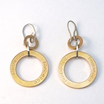 Rebecca Gold Plated Circle Earrings - £94.15 GBP