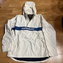 WOOLRICH Hooded 1/4 Zip Pullover Jacket Coat Size X-Large - £35.30 GBP