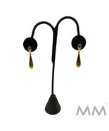 18K Yellow Gold Drop Estate Free Form Earrings 2.3 Grams - €520,60 EUR