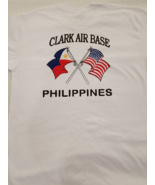 Clark Air Base, Angeles City, Philippines White L Tee shirt with PI/USA ... - £18.33 GBP