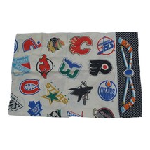 NHL Hockey Team Logos Pillow Case 1990&#39;s - $18.80