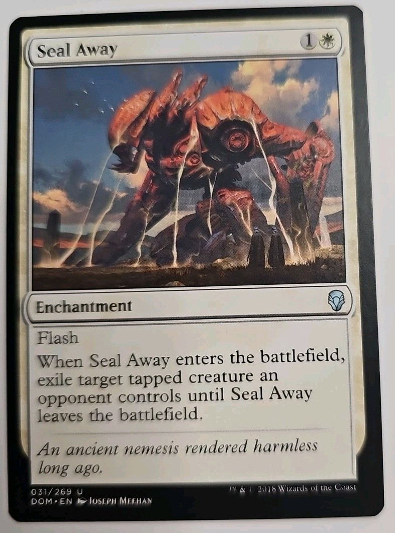 MTG Magic The Gathering Card Seal Away Enchantment White Dominaria 2018 - $4.80