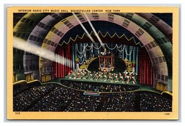 Radio City Music Hall Performance New York City NYC NY UNP Linen Postcard J19 - £3.17 GBP