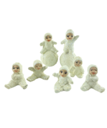 Vintage Snowbabies Figurine Lot of 7 w 2 on Snowballs Crumbled Porcelain... - £76.00 GBP