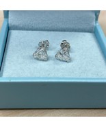 Heart Brilliant Cut 2.02 TCW IGI Lab Grown Diamond Stud Earrings 14k Whi... - $1,525.85 CAD