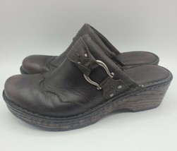 Born Verona Clogs Women’s Size 7 m/w Mocha Brown Leather Western (D12906) rare - £19.63 GBP