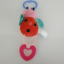 Carters Stuffed Plush Ring Link Clip On Baby Toy Ladybug Musical U R My Sunshine - £23.73 GBP
