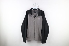Vtg The North Face Mens Small Faded Spell Out Color Block Full Zip Fleece Jacket - £38.68 GBP