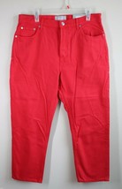 NWT Everlane 32 Ankle Crop 100% Cotton Red High Rise 90s Cheeky Straight Jeans - £41.00 GBP