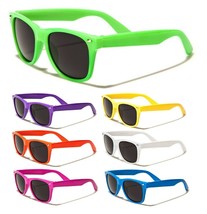 Kids Boys Girls Solid Color Classic Casual Square Sunglasses Retro 80S Outdoor - £6.37 GBP