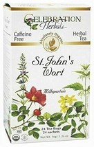 NEW Celebration Herbals St John&#39;s Wort Tea Organic 24 Herbal Tea Bags 1.26 oz - £9.32 GBP
