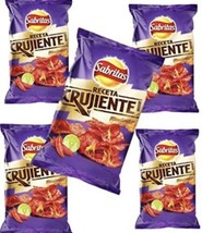 Sabritas Receta Crujiente Habanero 49g Box 5 bags papas snacks Mexican C... - £13.39 GBP
