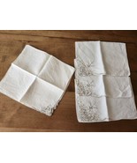 7 Total Vintage Tea Towels &amp; Napkin Set Matching Embroidered - $13.00