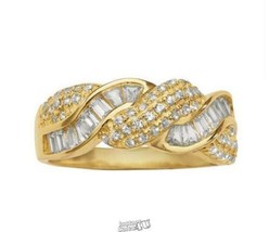 San Marco CZ Ring Gold Size 10 - £37.84 GBP