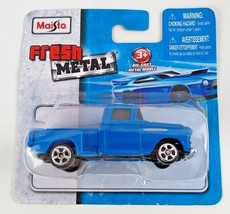 1957 Chevy Pickup Truck Maisto Diecast Metal Die Cast Blue Chevrolet Ste... - $8.00