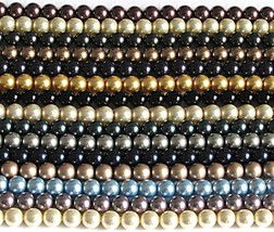 50 6 mm Swarovski Crystal Pearls: Choose your color(s) - $4.84+